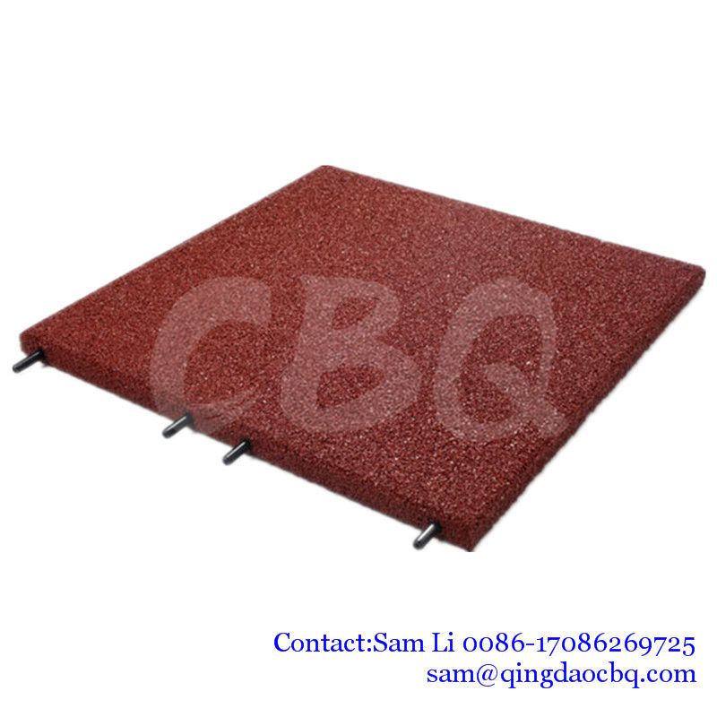 CBQ-PLP, 插销容易安装户外儿童彩色橡胶地砖