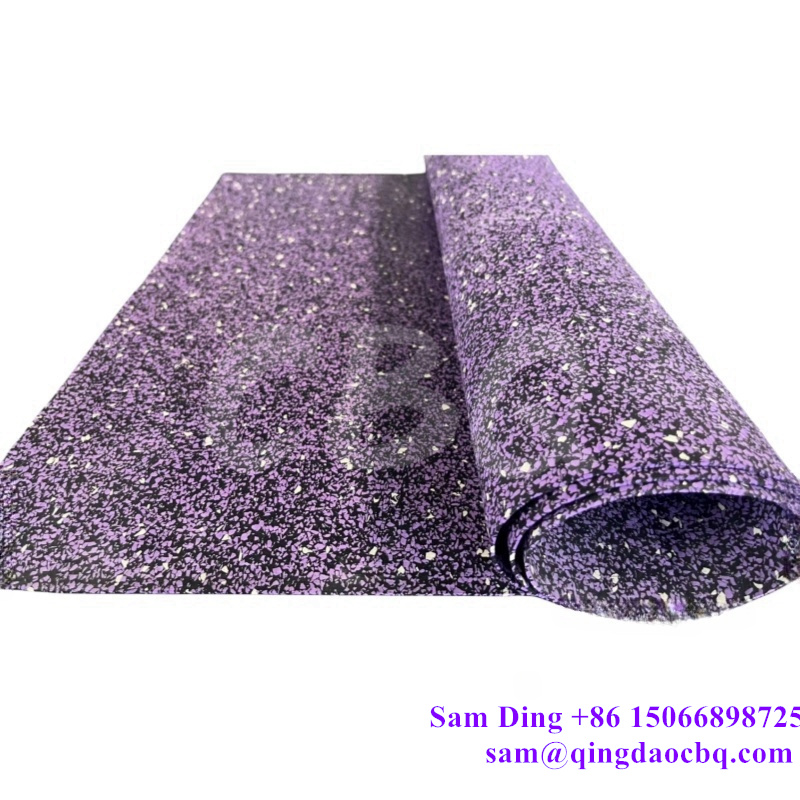 CBQ-R70, Rubber Flooring Roll with Purple Fleck - 8mm