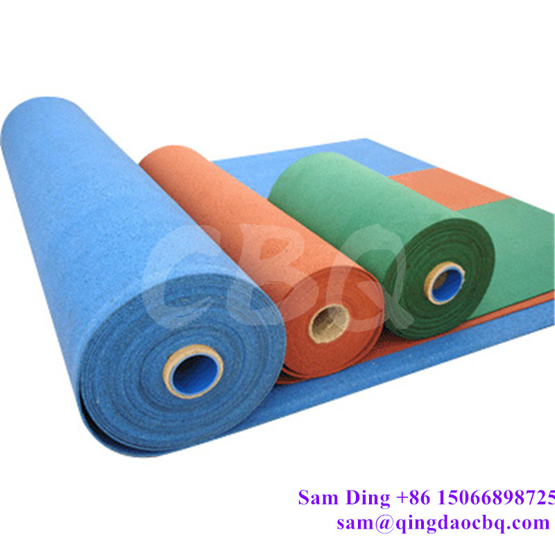 CBQ-R90, 5mm Thick Rubber Roll Matting Solid Colors